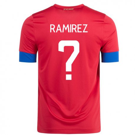 Kandiny Muži Kostarické Walter Ramirez #0 Červená Dresy Hazai Csapatmez 22-24 Triĭká
