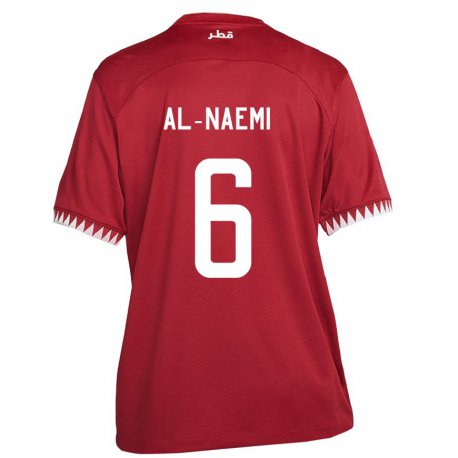 Kandiny Muži Katarské Reem Al Naemi #6 Maroon Dresy Hazai Csapatmez 22-24 Triĭká