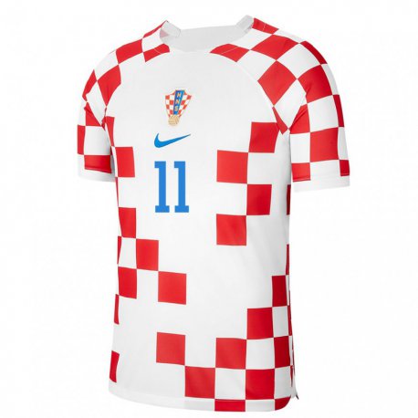 Kandiny Muži Chorvátske Ivana Kirilenko #11 Červená Biela Dresy Hazai Csapatmez 22-24 Triĭká