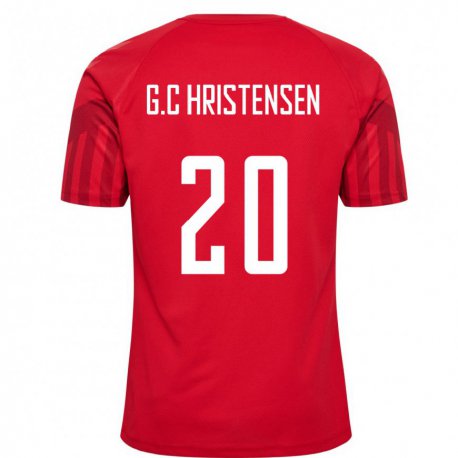 Kandiny Muži Dánske Gustav Christensen #20 Červená Dresy Hazai Csapatmez 22-24 Triĭká