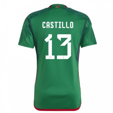 Kandiny Muži Mexické Jose Castillo #13 Zelená Dresy Hazai Csapatmez 22-24 Triĭká