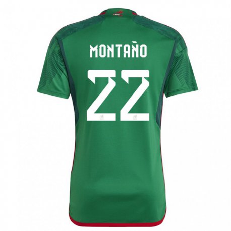 Kandiny Muži Mexické Andres Montano #22 Zelená Dresy Hazai Csapatmez 22-24 Triĭká