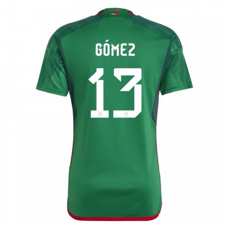 Kandiny Muži Mexické Diego Gomez #13 Zelená Dresy Hazai Csapatmez 22-24 Triĭká