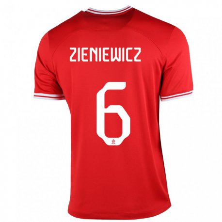 Kandiny Muži Poľské Wiktoria Zieniewicz #6 Červená Dresy Idegenbeli Csapatmez 22-24 Triĭká
