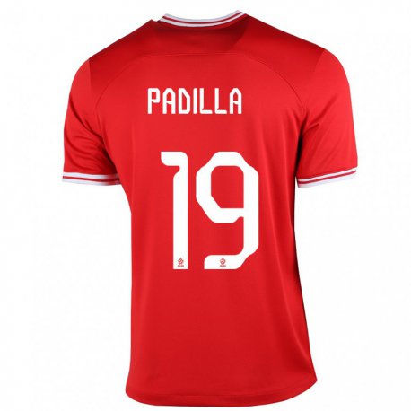 Kandiny Muži Poľské Natalia Padilla #19 Červená Dresy Idegenbeli Csapatmez 22-24 Triĭká