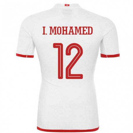 Kandiny Muži Tuniské Ibtissem Ben Mohamed #12 Biely Dresy Idegenbeli Csapatmez 22-24 Triĭká