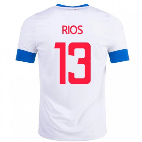Kandiny Muži Kostarické Keral Rios #13 Biely Dresy Idegenbeli Csapatmez 22-24 Triĭká