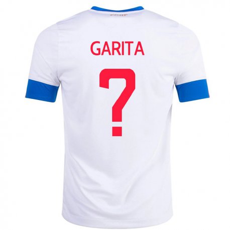 Kandiny Muži Kostarické Emmanuel Garita #0 Biely Dresy Idegenbeli Csapatmez 22-24 Triĭká