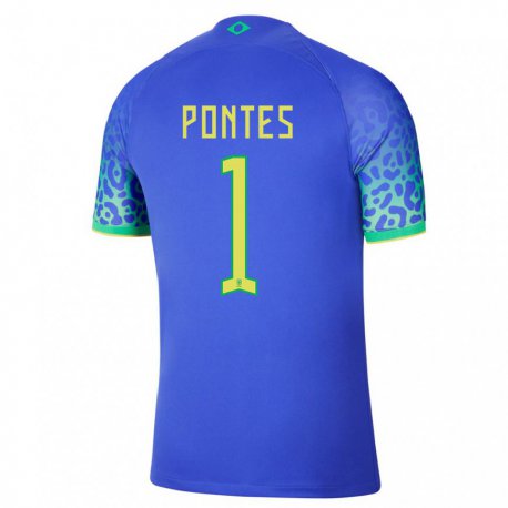 Kandiny Muži Brazílske Mycael Pontes #1 Modrá Dresy Idegenbeli Csapatmez 22-24 Triĭká