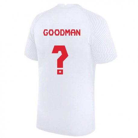 Kandiny Muži Kanadské Owen Goodman #0 Biely Dresy Idegenbeli Csapatmez 22-24 Triĭká