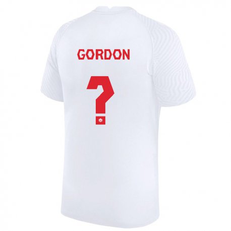 Kandiny Muži Kanadské Joshua Gordon #0 Biely Dresy Idegenbeli Csapatmez 22-24 Triĭká