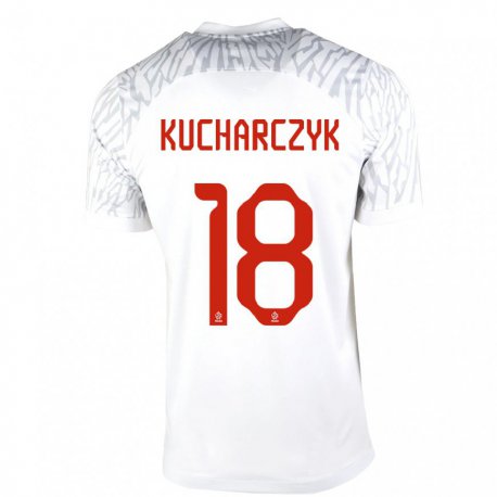 Kandiny Ženy Poľské Filip Kucharczyk #18 Biely Dresy Hazai Csapatmez 22-24 Triĭká