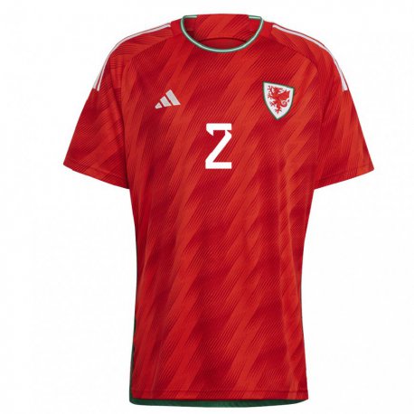 Kandiny Ženy Waleské Alex Williams #2 Červená Dresy Hazai Csapatmez 22-24 Triĭká