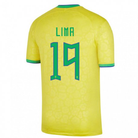 Kandiny Ženy Brazílske Felipe Lima #19 žltá Dresy Hazai Csapatmez 22-24 Triĭká