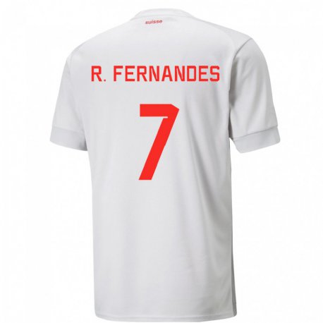 Kandiny Ženy Švajčiarske Ronaldo Dantas Fernandes #7 Biely Dresy Idegenbeli Csapatmez 22-24 Triĭká