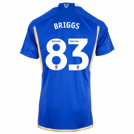 Kandiny Deti Logan Briggs #83 Modrá Dresy Hazai Csapatmez 2023/24 Triĭká
