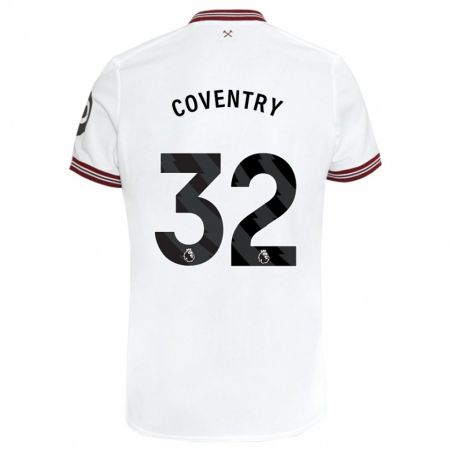 Kandiny Deti Conor Coventry #32 Biely Dresy Idegenbeli Csapatmez 2023/24 Triĭká