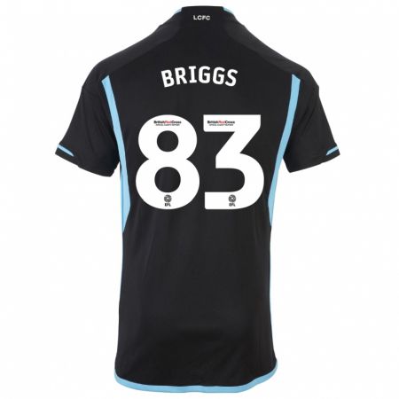 Kandiny Deti Logan Briggs #83 Čierna Dresy Idegenbeli Csapatmez 2023/24 Triĭká
