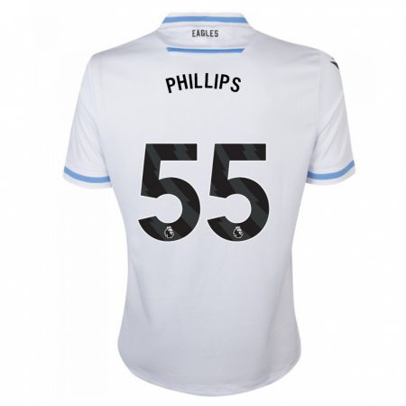 Kandiny Deti Killian Phillips #55 Biely Dresy Idegenbeli Csapatmez 2023/24 Triĭká