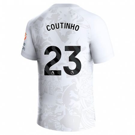 Kandiny Deti Philippe Coutinho #23 Biely Dresy Idegenbeli Csapatmez 2023/24 Triĭká