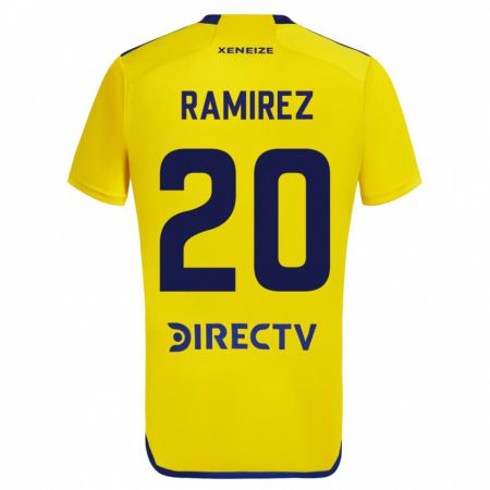 Kandiny Deti Juan Ramírez #20 Žltá Dresy Idegenbeli Csapatmez 2023/24 Triĭká