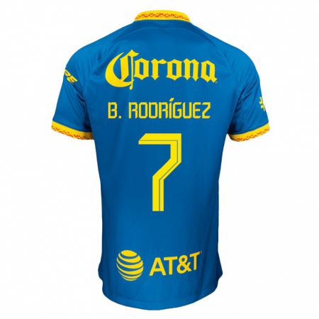 Kandiny Deti Brian Rodríguez #7 Modrá Dresy Idegenbeli Csapatmez 2023/24 Triĭká