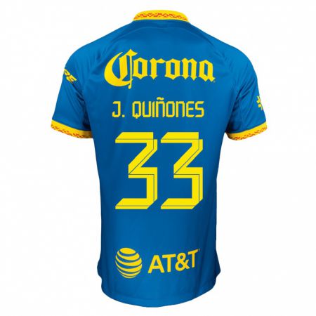 Kandiny Deti Julián Quiñones #33 Modrá Dresy Idegenbeli Csapatmez 2023/24 Triĭká