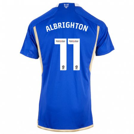 Kandiny Muži Marc Albrighton #11 Kráľovská Modrá Dresy Hazai Csapatmez 2023/24 Triĭká