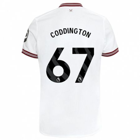 Kandiny Muži Remy Coddington #67 Biely Dresy Idegenbeli Csapatmez 2023/24 Triĭká
