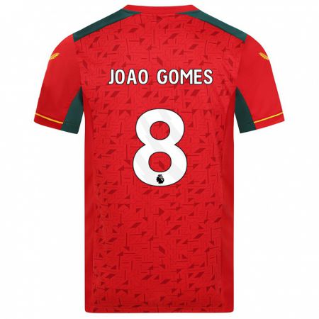 Kandiny Muži João Gomes #8 Červená Dresy Idegenbeli Csapatmez 2023/24 Triĭká