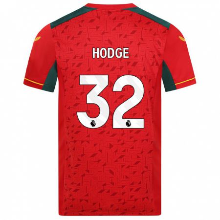 Kandiny Muži Joe Hodge #32 Červená Dresy Idegenbeli Csapatmez 2023/24 Triĭká