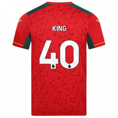 Kandiny Muži Tom King #40 Červená Dresy Idegenbeli Csapatmez 2023/24 Triĭká