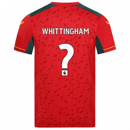 Kandiny Muži Matthew Whittingham #0 Červená Dresy Idegenbeli Csapatmez 2023/24 Triĭká