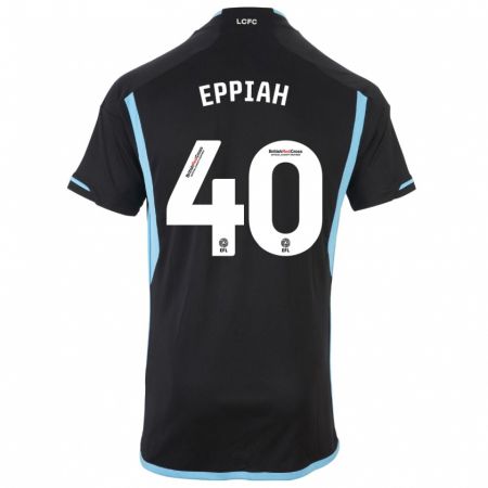 Kandiny Muži Josh Eppiah #40 Čierna Dresy Idegenbeli Csapatmez 2023/24 Triĭká