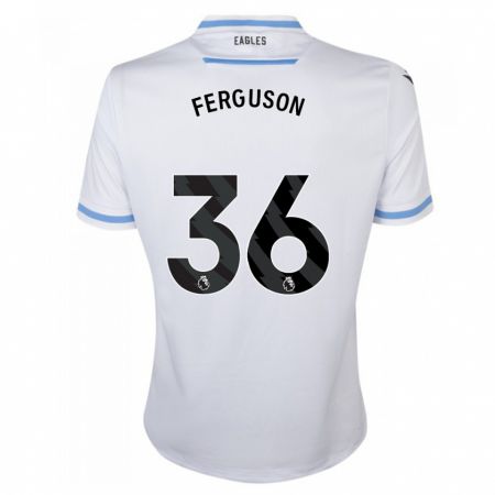 Kandiny Muži Nathan Ferguson #36 Biely Dresy Idegenbeli Csapatmez 2023/24 Triĭká