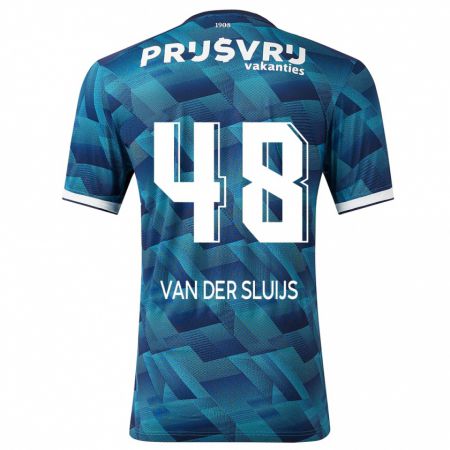 Kandiny Muži Joep Van Der Sluijs #48 Modrá Dresy Idegenbeli Csapatmez 2023/24 Triĭká
