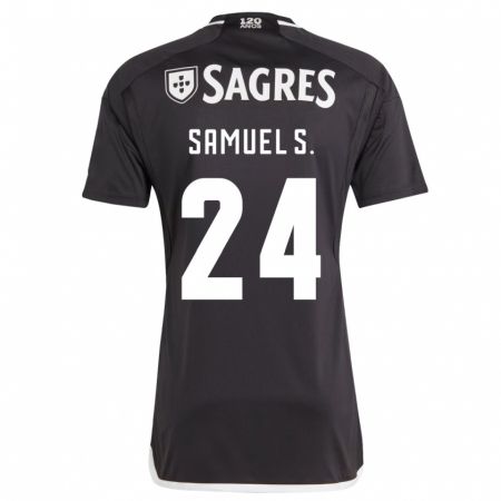 Kandiny Muži Samuel Soares #24 Čierna Dresy Idegenbeli Csapatmez 2023/24 Triĭká