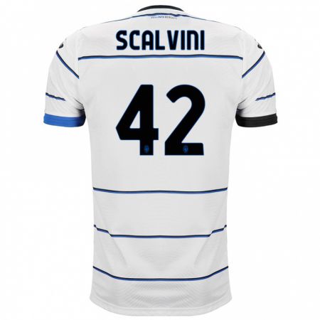 Kandiny Muži Giorgio Scalvini #42 Biely Dresy Idegenbeli Csapatmez 2023/24 Triĭká