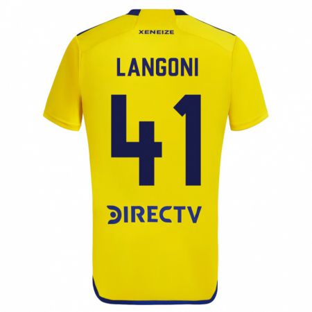 Kandiny Muži Luca Langoni #41 Žltá Dresy Idegenbeli Csapatmez 2023/24 Triĭká