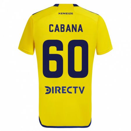 Kandiny Muži Juan Pablo Cabaña #60 Žltá Dresy Idegenbeli Csapatmez 2023/24 Triĭká