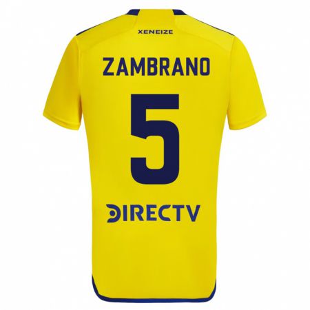 Kandiny Muži Carlos Zambrano #5 Žltá Dresy Idegenbeli Csapatmez 2023/24 Triĭká