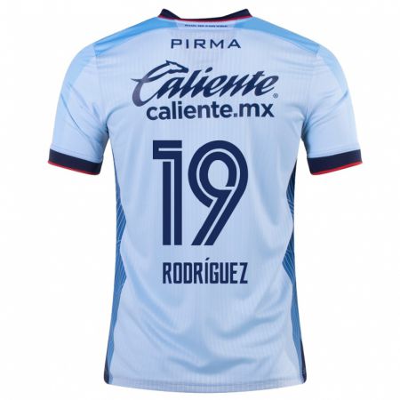 Kandiny Muži Carlos Rodríguez #19 Modrá Obloha Dresy Idegenbeli Csapatmez 2023/24 Triĭká