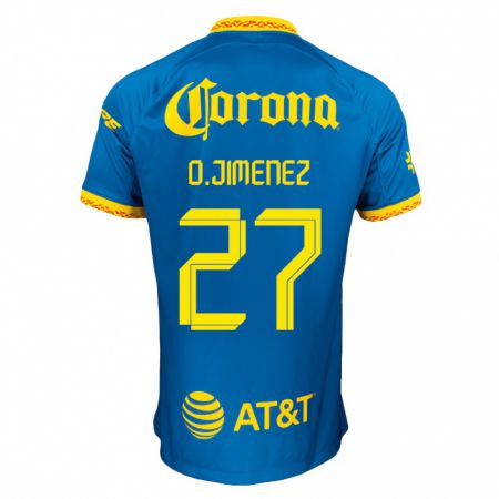 Kandiny Muži Óscar Jiménez #27 Modrá Dresy Idegenbeli Csapatmez 2023/24 Triĭká