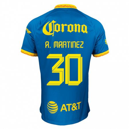 Kandiny Muži Arturo Martínez #30 Modrá Dresy Idegenbeli Csapatmez 2023/24 Triĭká