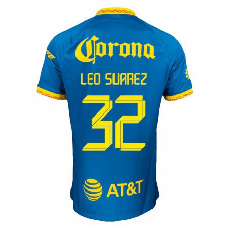 Kandiny Muži Leo Suárez #32 Modrá Dresy Idegenbeli Csapatmez 2023/24 Triĭká