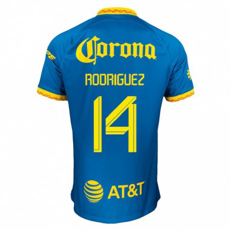 Kandiny Muži Monica Rodriguez #14 Modrá Dresy Idegenbeli Csapatmez 2023/24 Triĭká