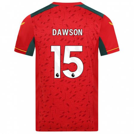 Kandiny Ženy Craig Dawson #15 Červená Dresy Idegenbeli Csapatmez 2023/24 Triĭká