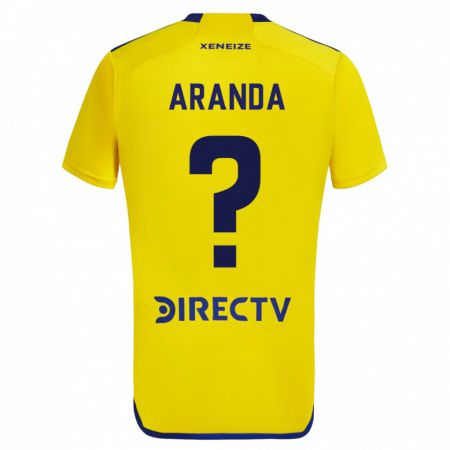 Kandiny Ženy Gabriel Aranda #0 Žltá Dresy Idegenbeli Csapatmez 2023/24 Triĭká