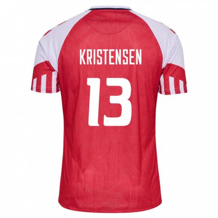 Kandiny Deti Dánske Rasmus Kristensen #13 Červená Dresy Hazai Csapatmez 24-26 Triĭká