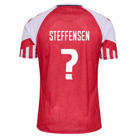 Kandiny Deti Dánske Mark Steffensen #0 Červená Dresy Hazai Csapatmez 24-26 Triĭká